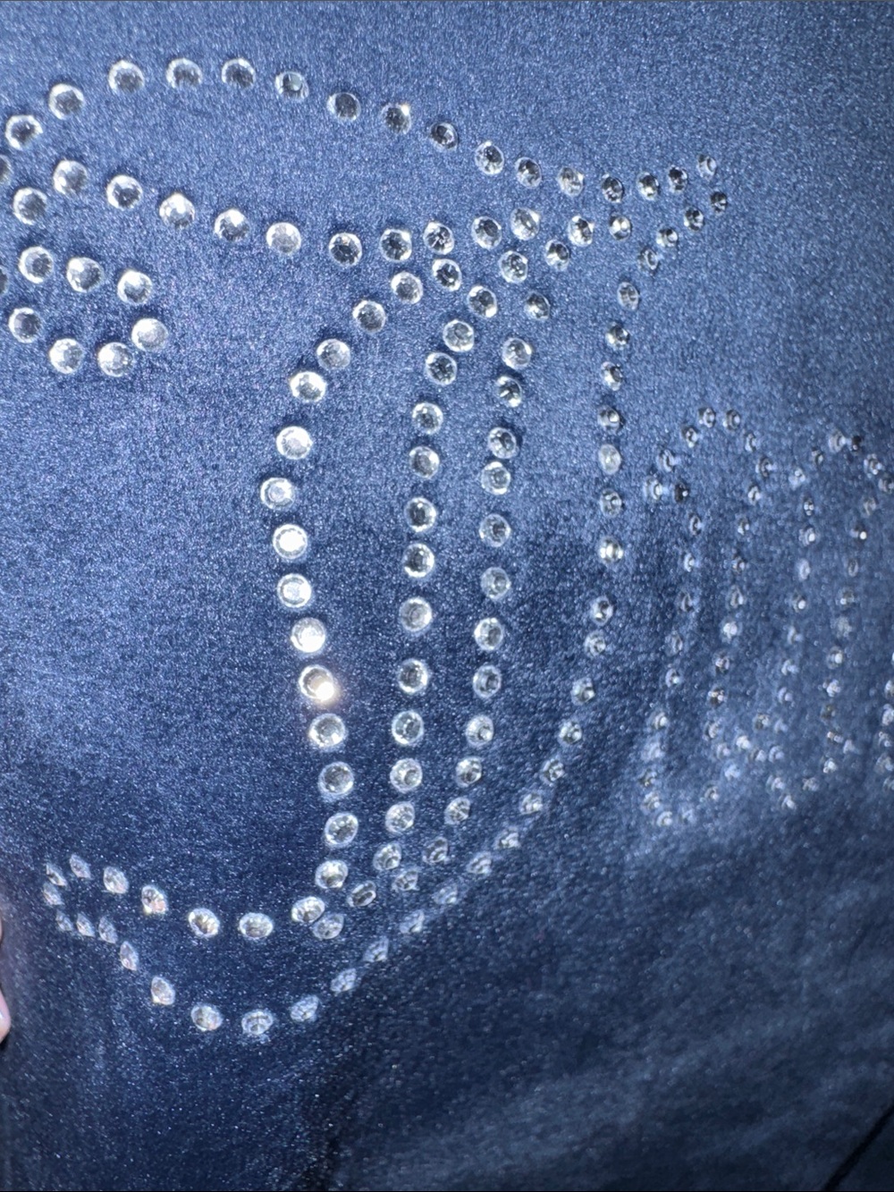 Juicy Couture- NWT Navy Velour Rhinestone Logo Pullover size XL - Picture 10 of 16